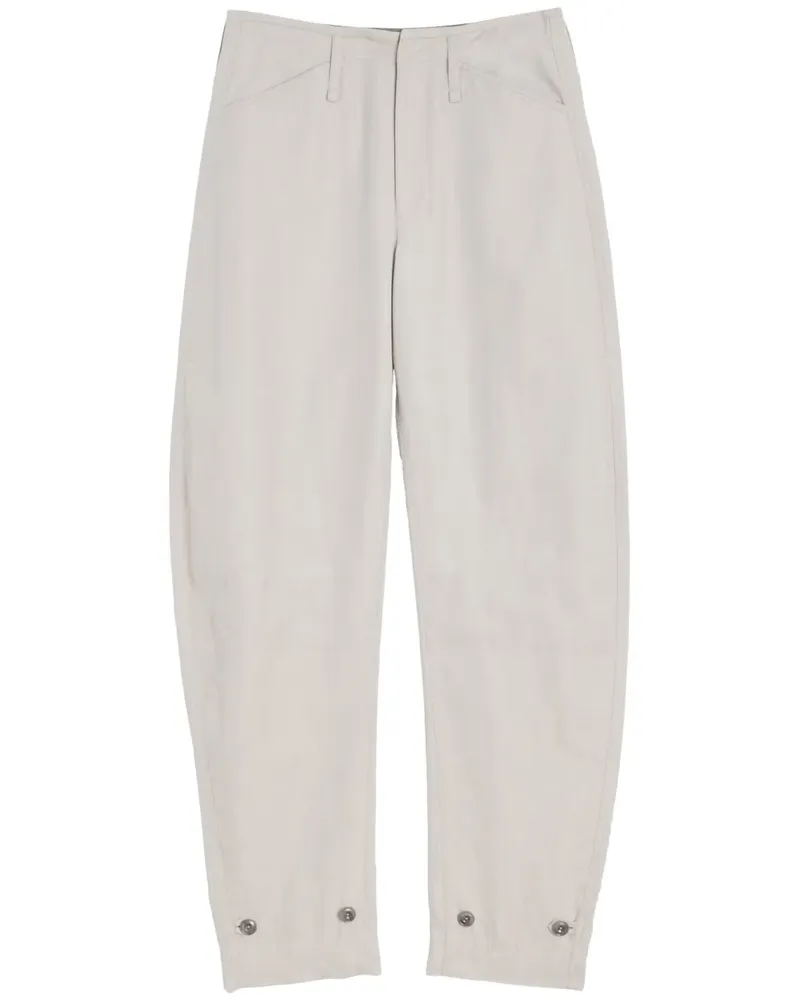 Christophe Lemaire Fließende Tapered-Hose - Nude Nude
