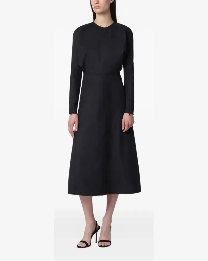 Victoria Beckham Doman Midikleid - Schwarz Schwarz