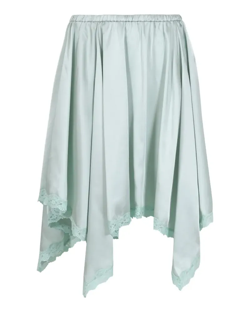 Sandy Liang Sophie lace-trimmed midi skirt - Grün Grün