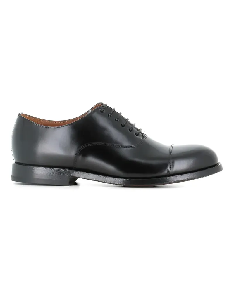 Green George cap toe oxford shoes - Schwarz Schwarz
