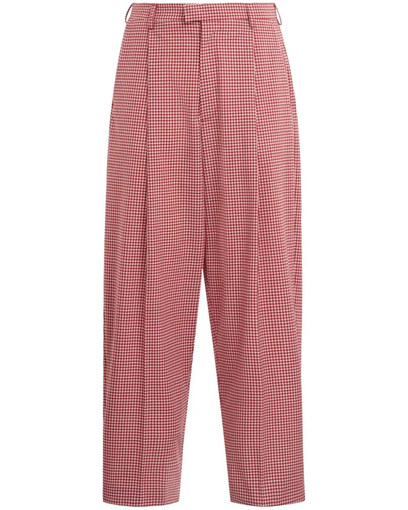 Marni Hose mit Karomuster - Rot Rot
