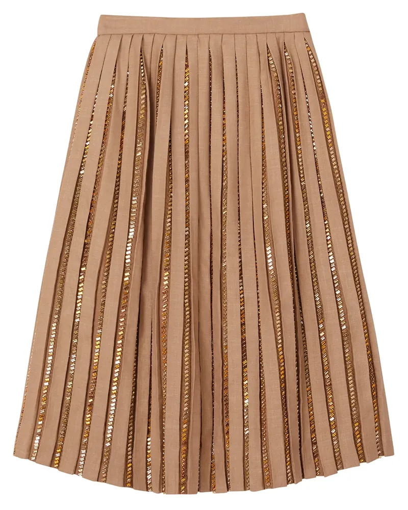 Burberry Rock mit Kristallen - Nude Nude