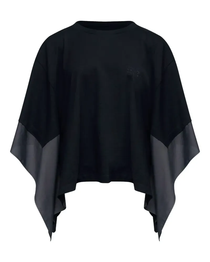 Maison Margiela Bluse mit rundem Ausschnitt - Schwarz Schwarz