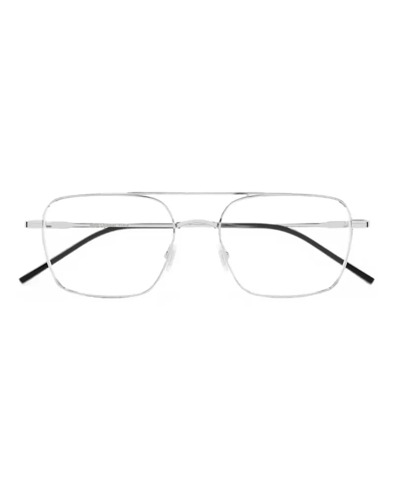 Saint Laurent Brille in Schildpattoptik - Silber Silber