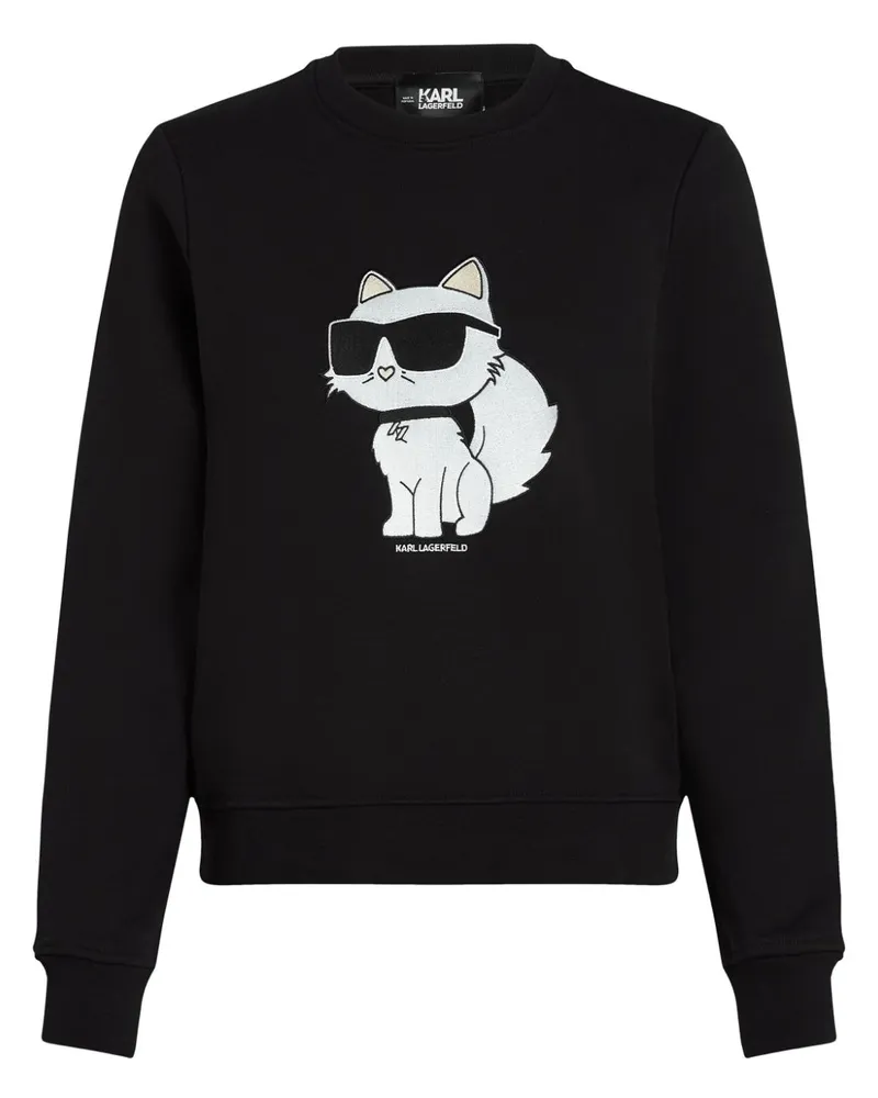 Karl Lagerfeld Ikon Choupette Sweatshirt - Schwarz Schwarz
