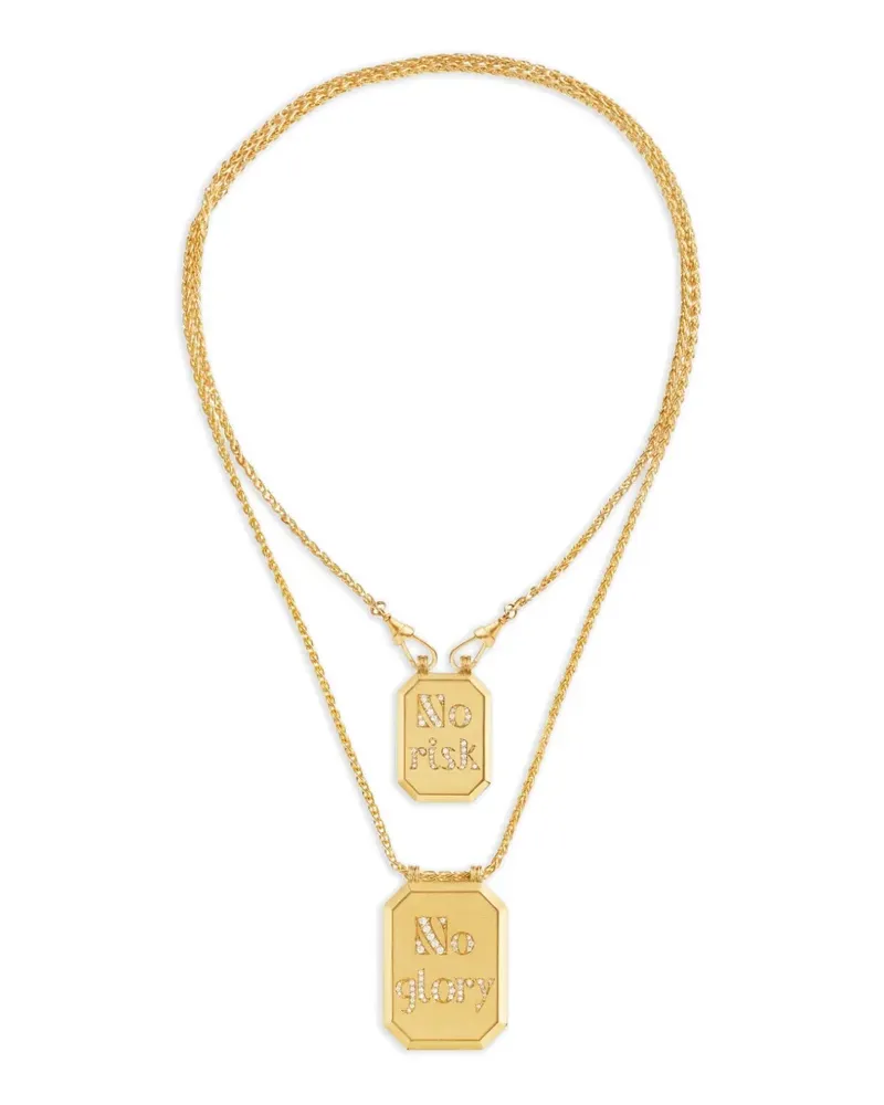 Marie Lichtenberg No Risk No Glory Halskette mit Diamanten - Gold Gold