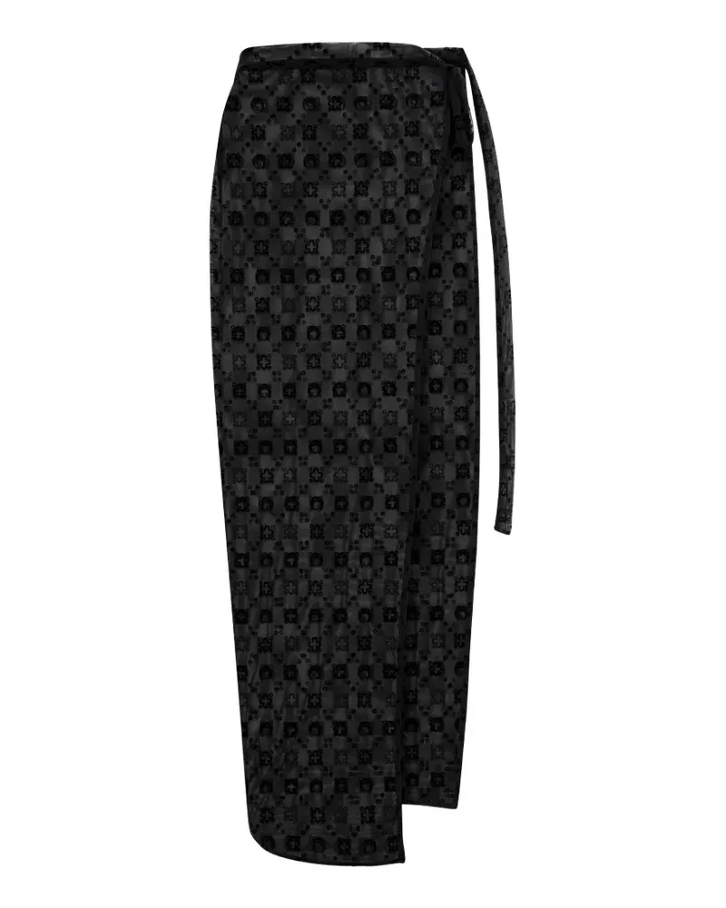 Marine Serre Moonogram cover-up - Schwarz Schwarz