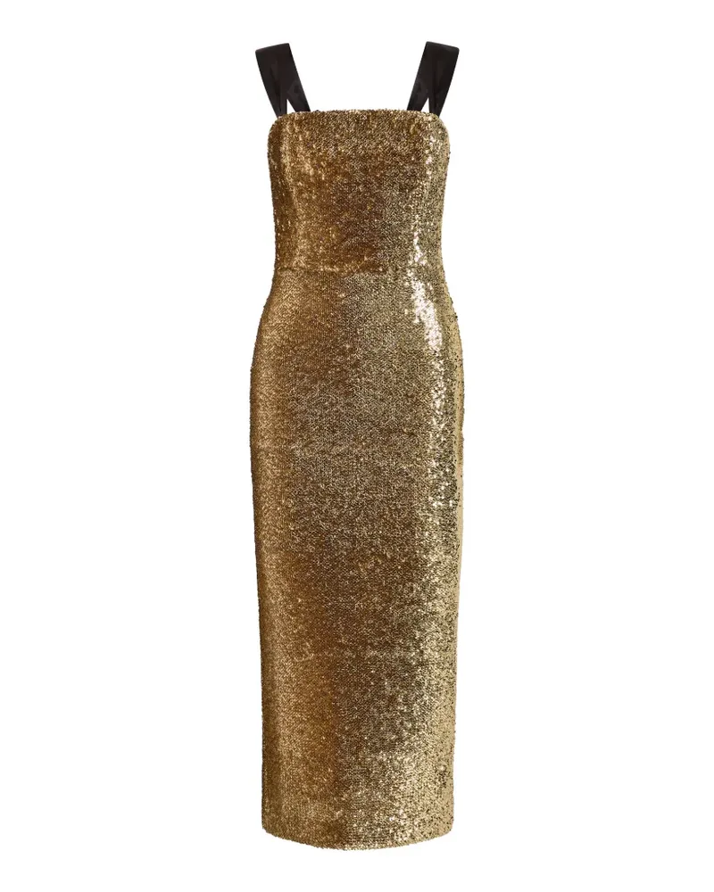 Rebecca Vallance Cambridge Midikleid - Gold Gold
