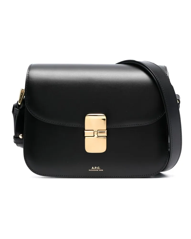 A.P.C. Kleine Grace Schultertasche - Schwarz Schwarz