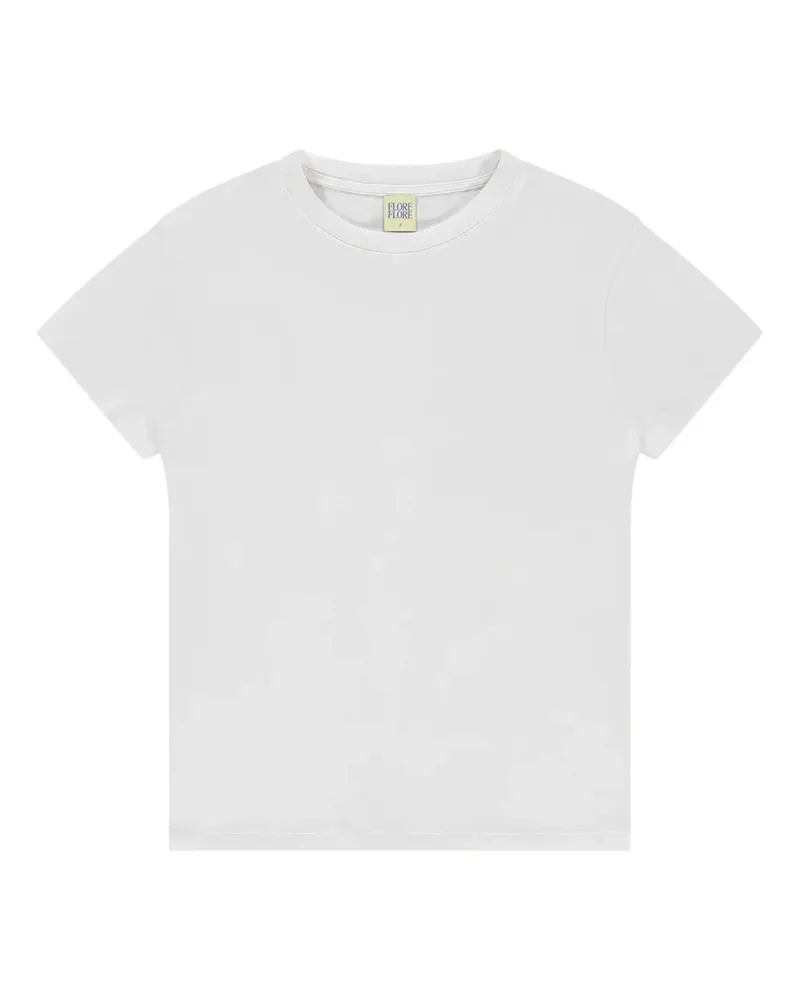 Flore Flore T-Shirt mit Rundhalsausschnitt - Weiß Weiß
