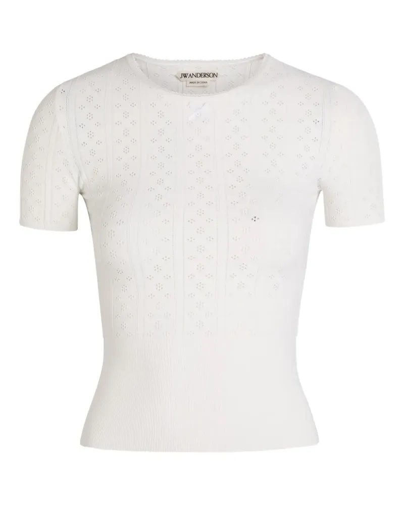 J.W.Anderson ribbon top - Weiß Weiß