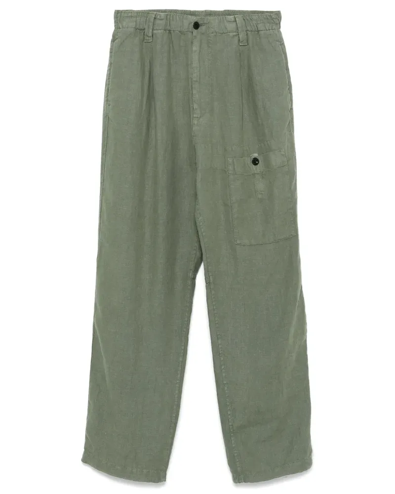 C.P. Company Hose aus Leinen - Grün Grün