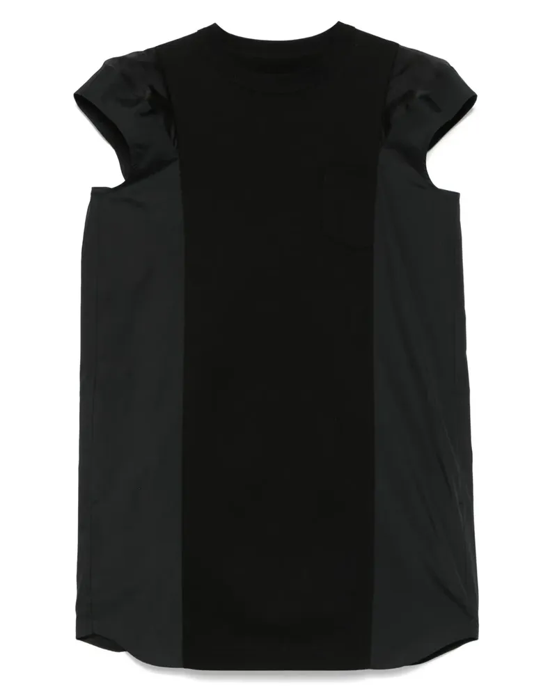 Sacai Minikleid mit Einsätzen - Schwarz Schwarz