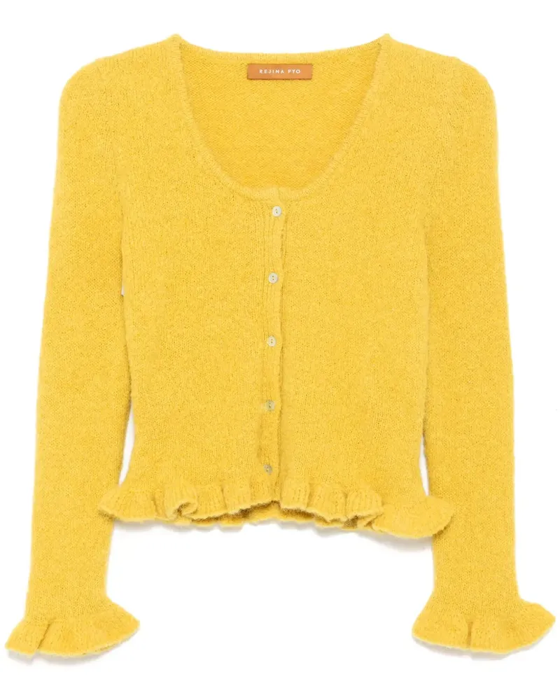 REJINA PYO Savie Cardigan - Gelb Gelb