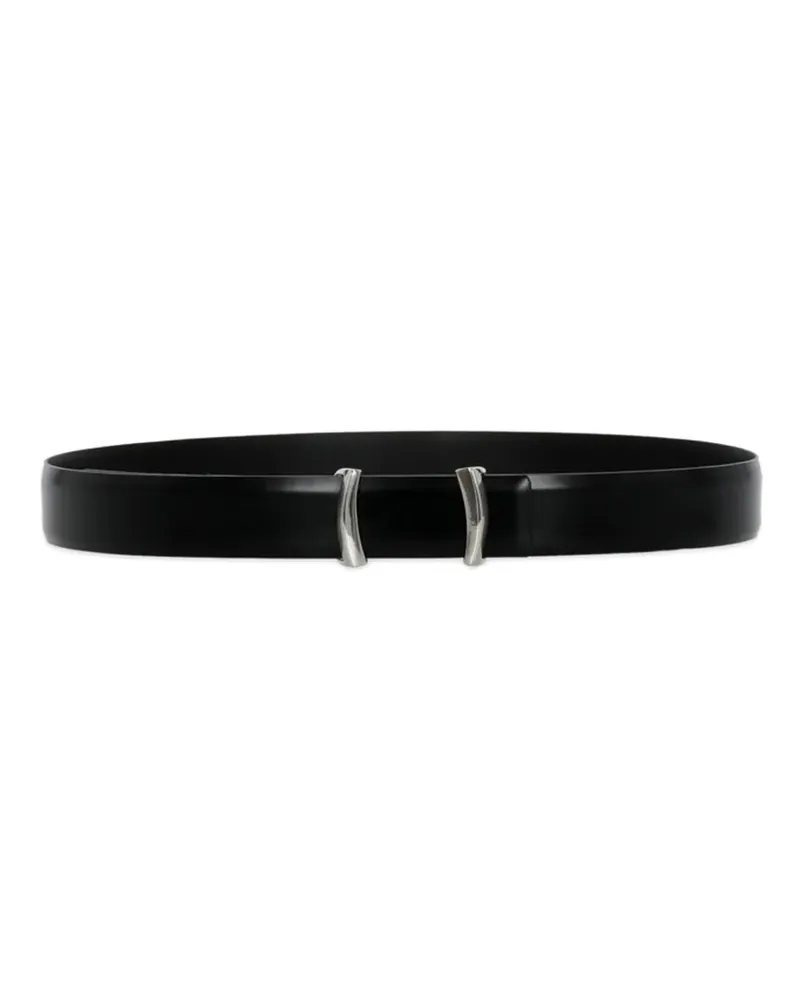 Orciani Iconic Brackets leather belt - Schwarz Schwarz