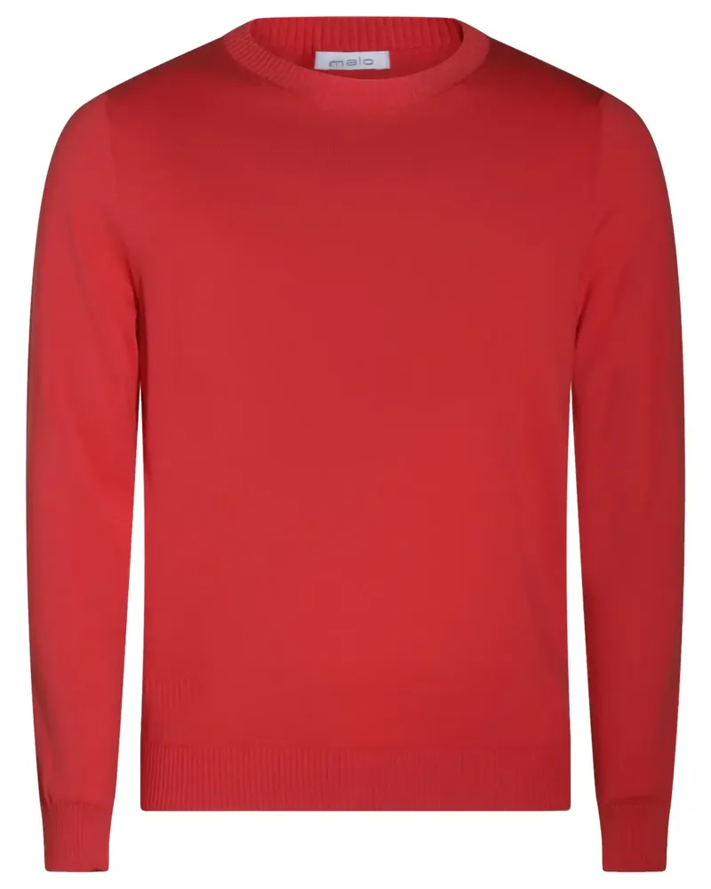 Malo Klassischer Pullover - Rot Rot