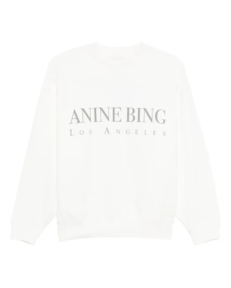 Anine Bing JACI SWEATSHIRT LOS ANGELES - - Weiß Weiß