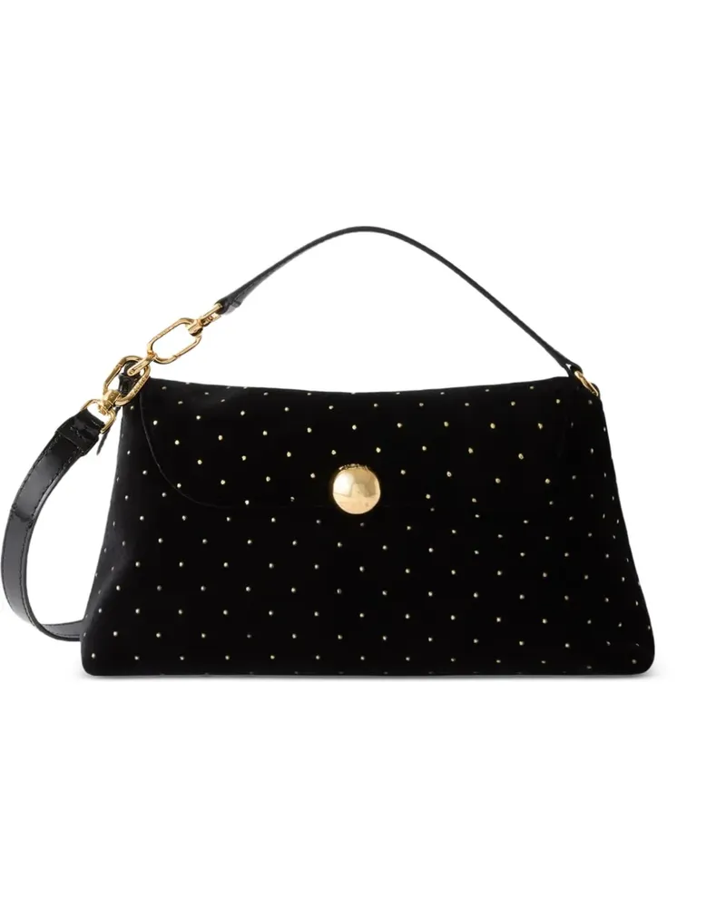 Furla Tote Bag mit Nieten - Schwarz Schwarz