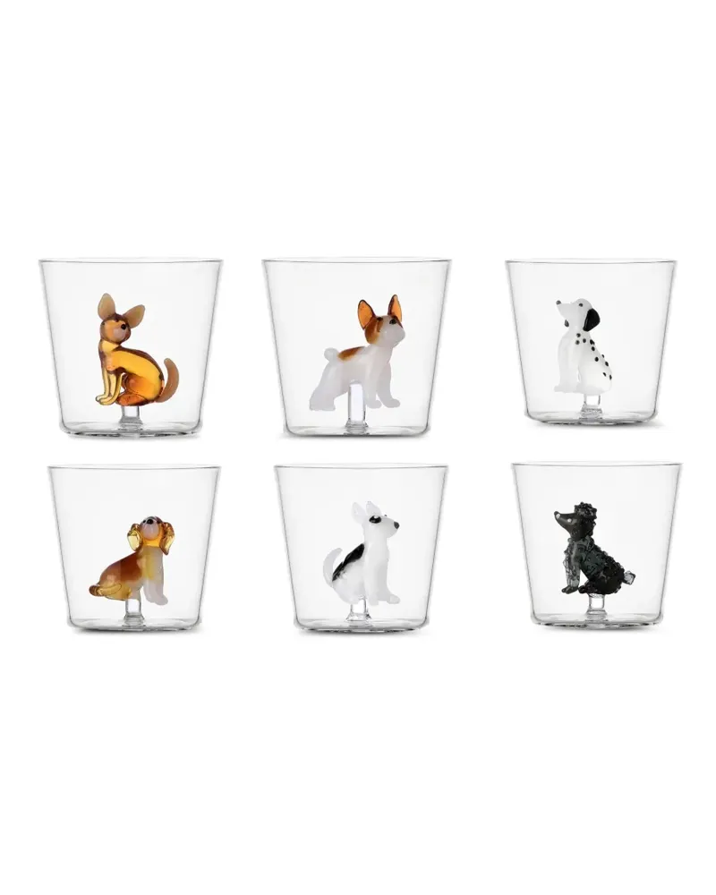 Ichendorf Milano dog tumblers (set of six) - Weiß Weiß