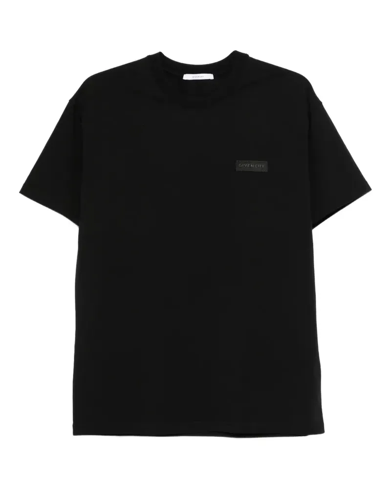 Givenchy T-Shirt mit Logo-Patch - Schwarz Schwarz