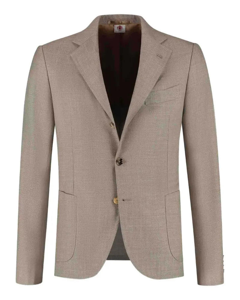 Luigi Borrelli buttoned single-breasted jacket - Nude Nude