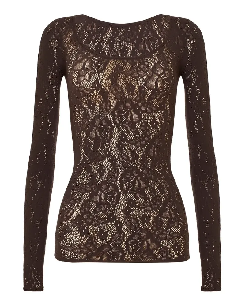 Wolford Infinite Rose Langarmshirt - Braun Braun