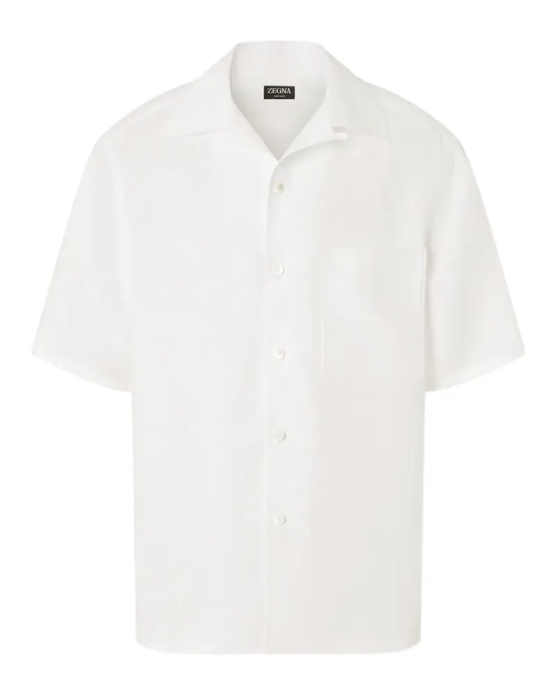 Ermenegildo Zegna Kurzärmeliges Hemd - Weiß Weiß