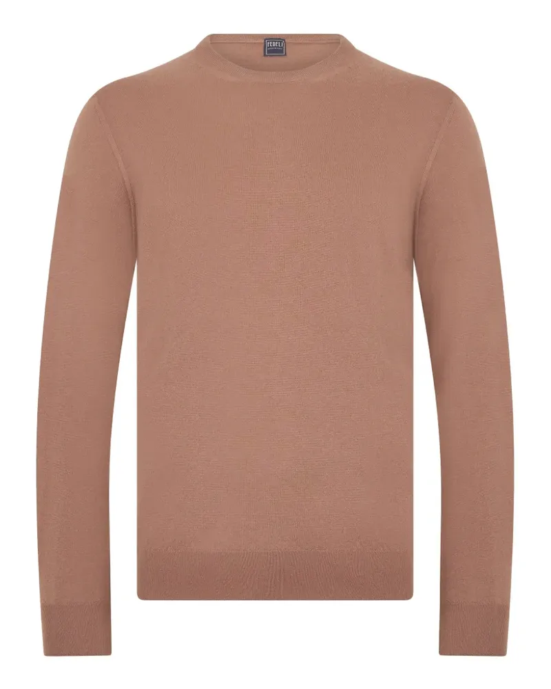 Fedeli cashmere long-sleeve sweater - Nude Nude