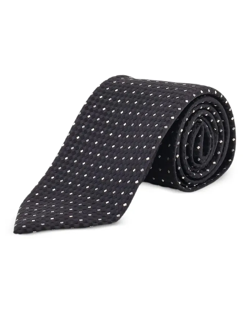 Tom Ford Krawatte mit Mikro-Dots - Schwarz Schwarz