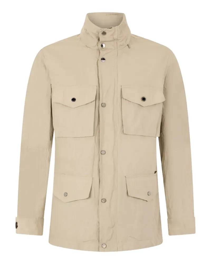 MOORER button front pocket jacket - Nude Nude