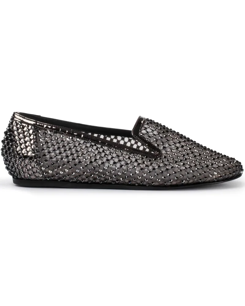 Le Silla Gilda Slipper mit Kristallen - Schwarz Schwarz