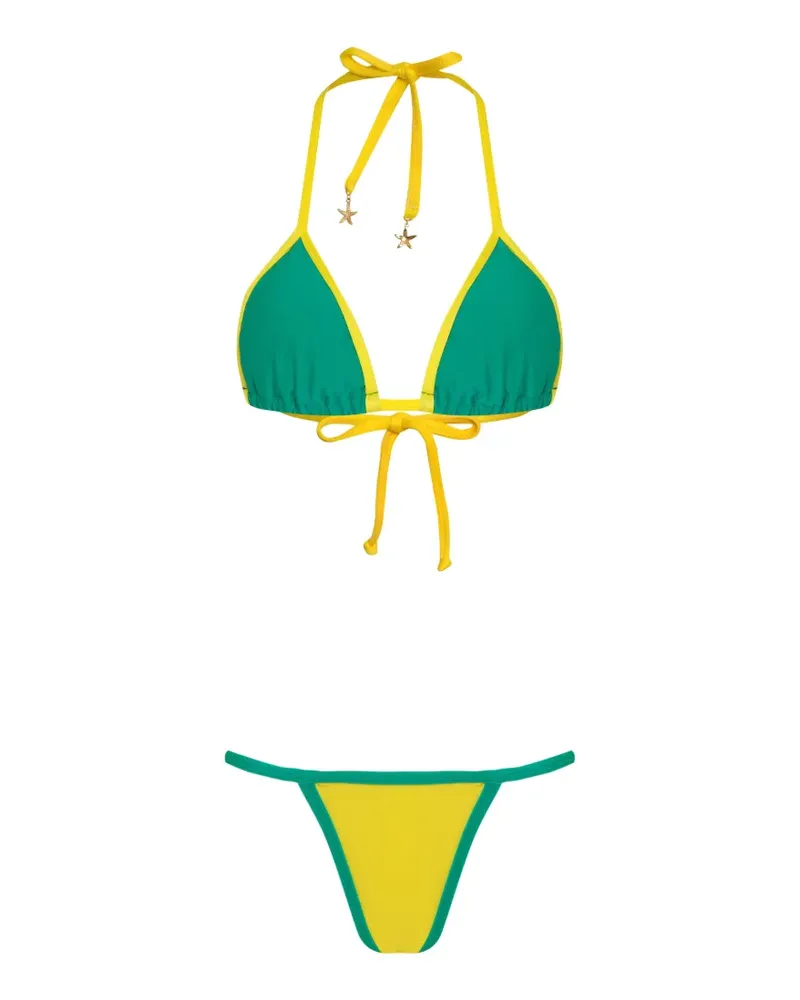 Amir Slama star-embellished bikini - Gelb Gelb