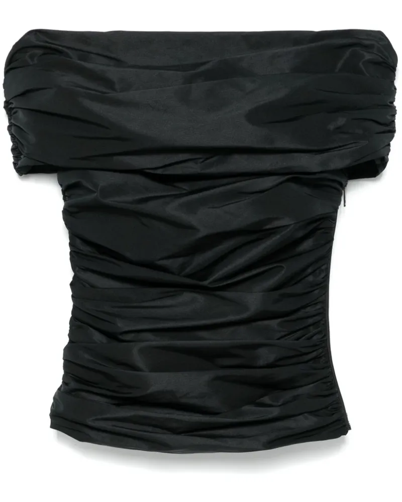 COPERNI Schulterfreies Taft-Top - Schwarz Schwarz