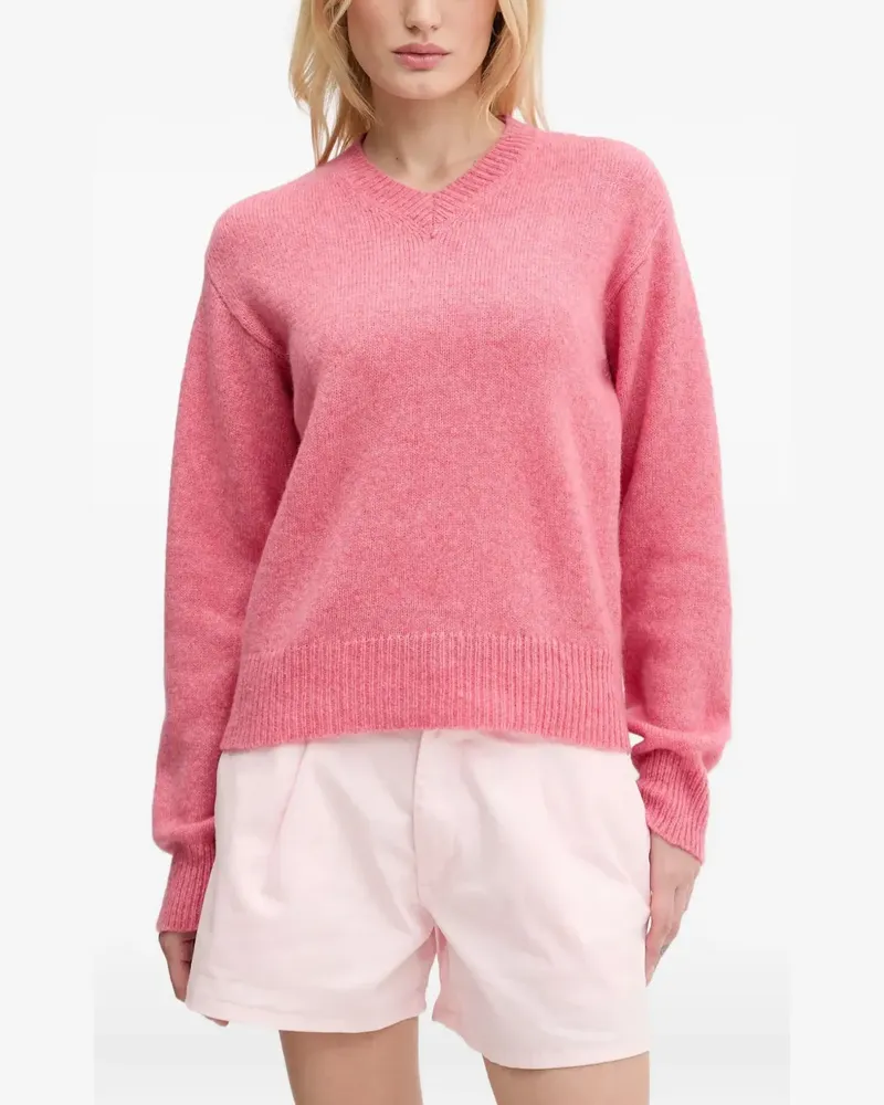 HUGO BOSS Pullover mit Logo-Intarsie - Rosa Rosa
