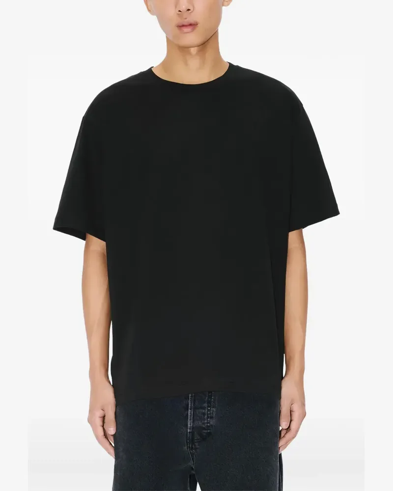 Kenzo flower-appliqué T-shirt - Schwarz Schwarz