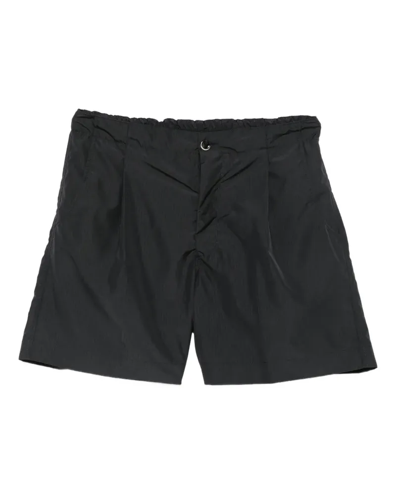 nine:inthe:morning pleated ripstop swim shorts - Schwarz Schwarz