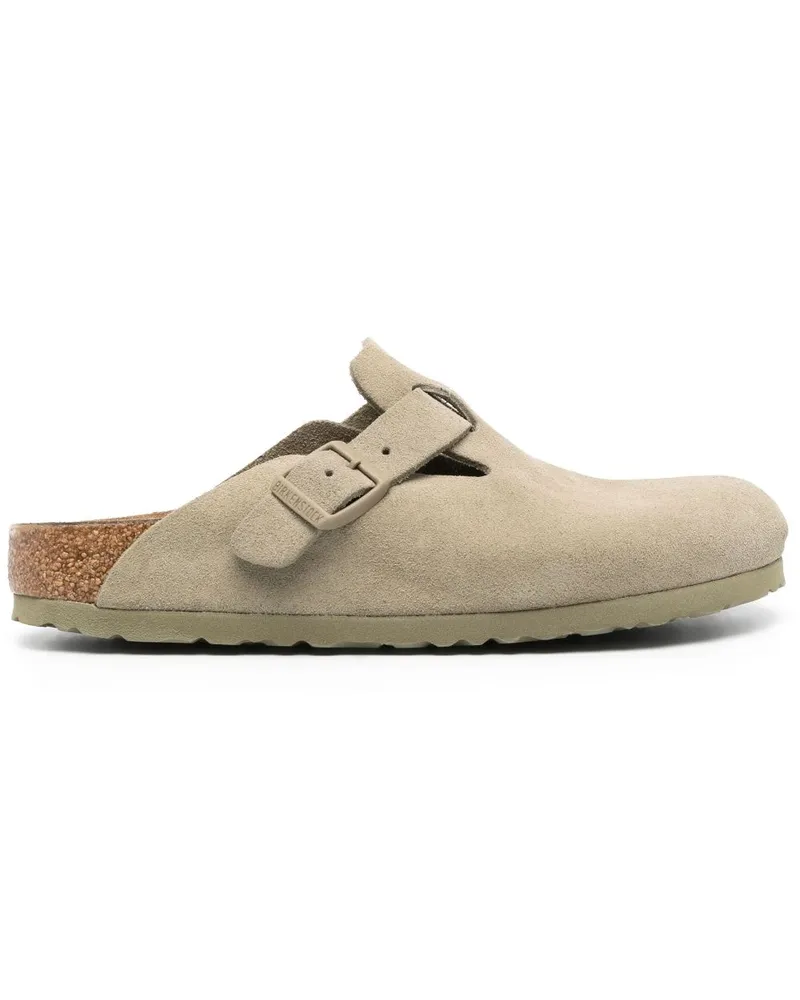 Birkenstock Boston Slipper aus Wildleder - Grün Grün