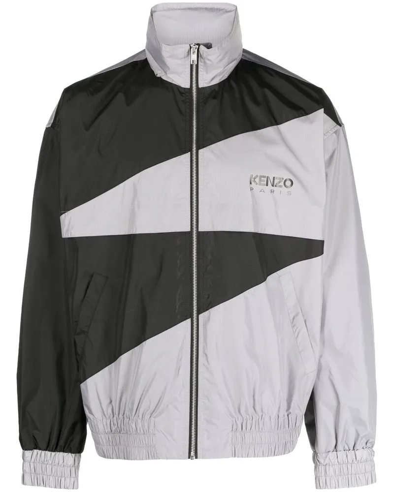 Kenzo Leichte Jacke mit Logo-Print - Grau Grau
