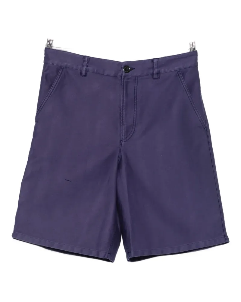 A.P.C. Moleskine straight-leg shorts - Blau Blau
