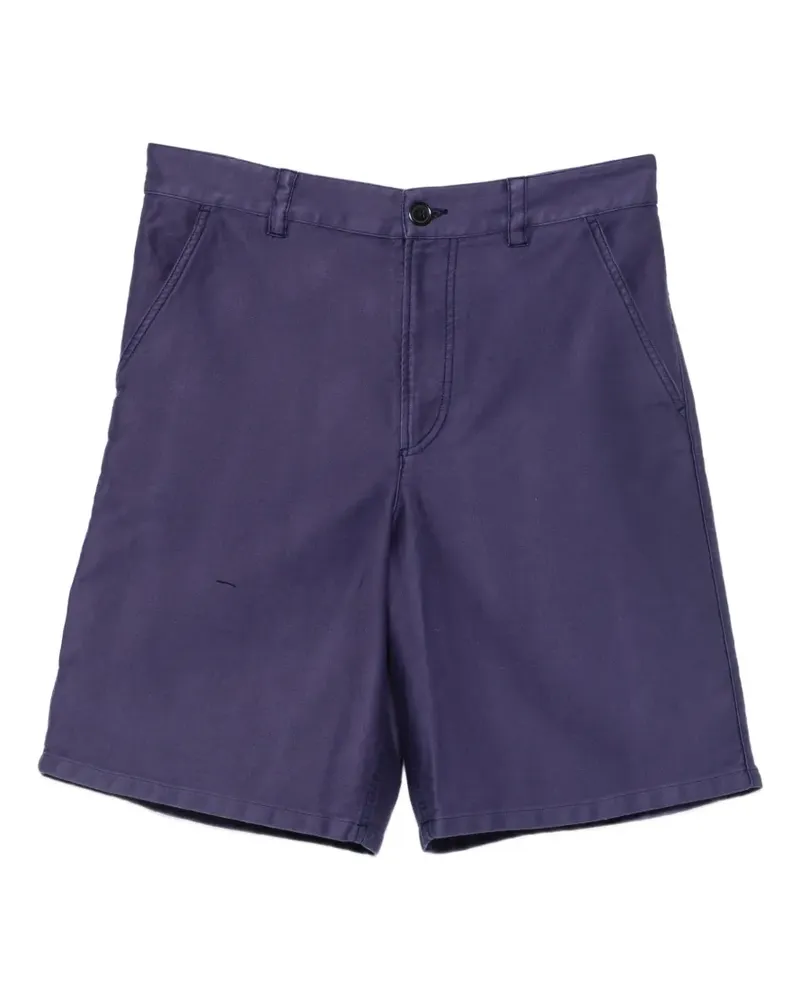 A.P.C. Moleskine Shorts mit geradem Bein - Blau Blau