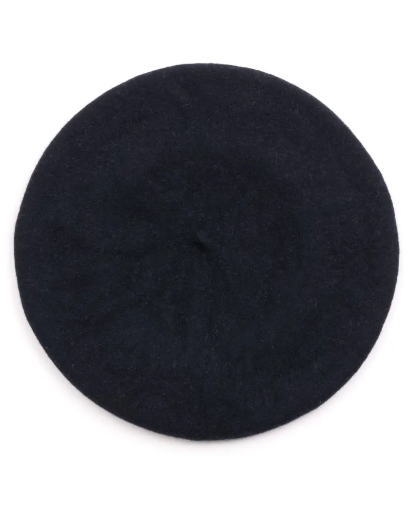 Maison Margiela Baskenmütze mit Logo aus vier Nähten - Blau Blau