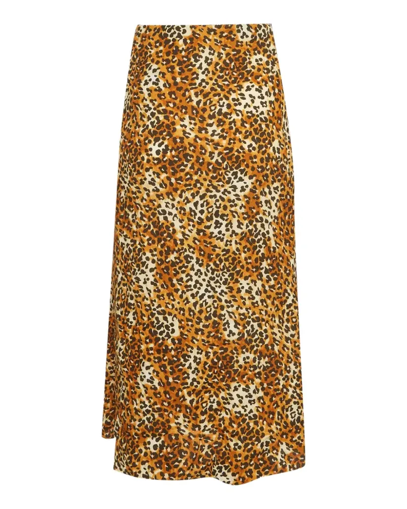 Maje Maxirock mit Leopardenprint - Nude Nude