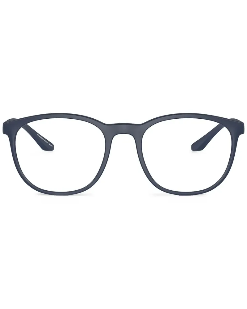 Emporio Armani Brille mit rundem Gestell - Blau Blau