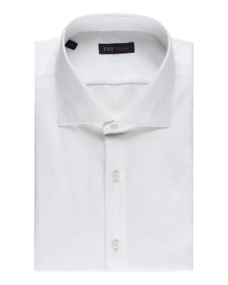 Fay Travel button shirt - Weiß Weiß