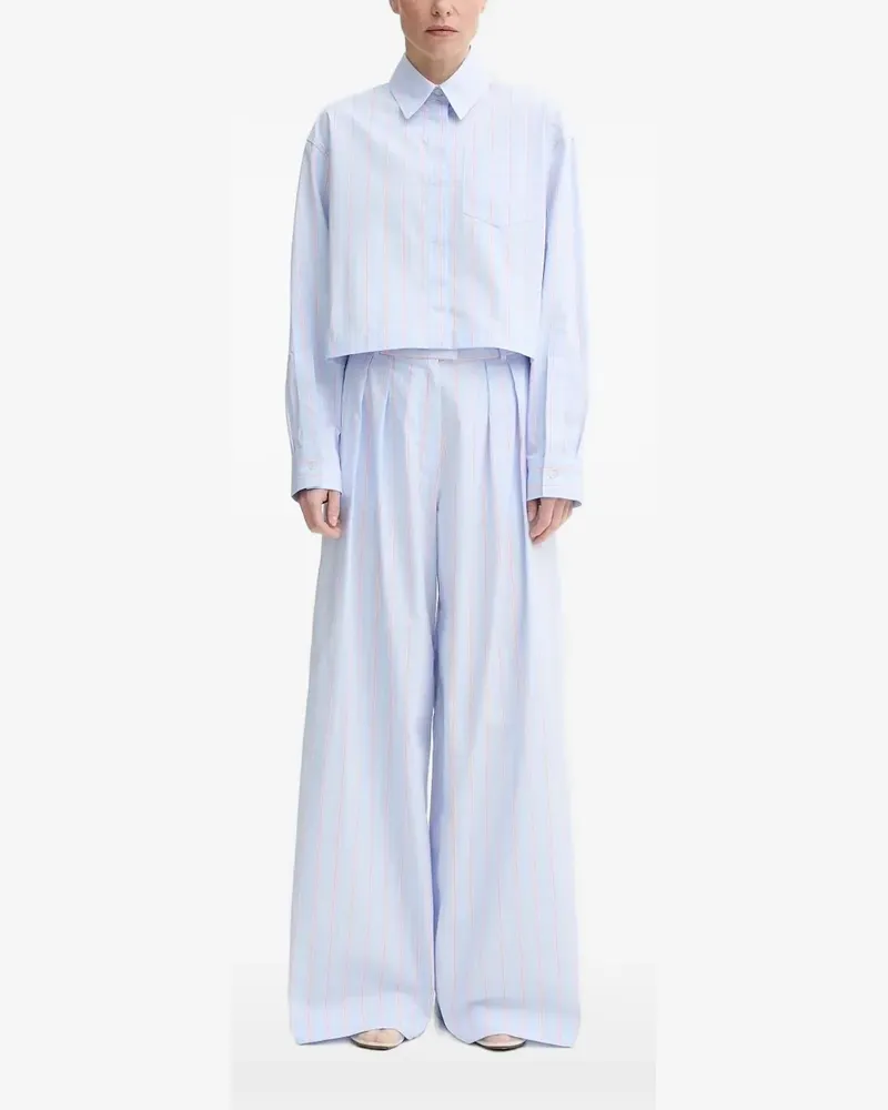 Won Hundred Gestreiftes Cropped-Oberteil - Blau Blau