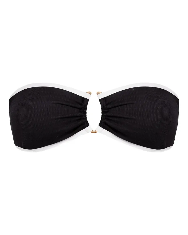 Seafolly Australia bandeau bikini top - Schwarz Schwarz