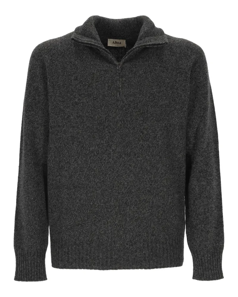 Altea Strickpullover mit Reißverschluss - Grau Grau