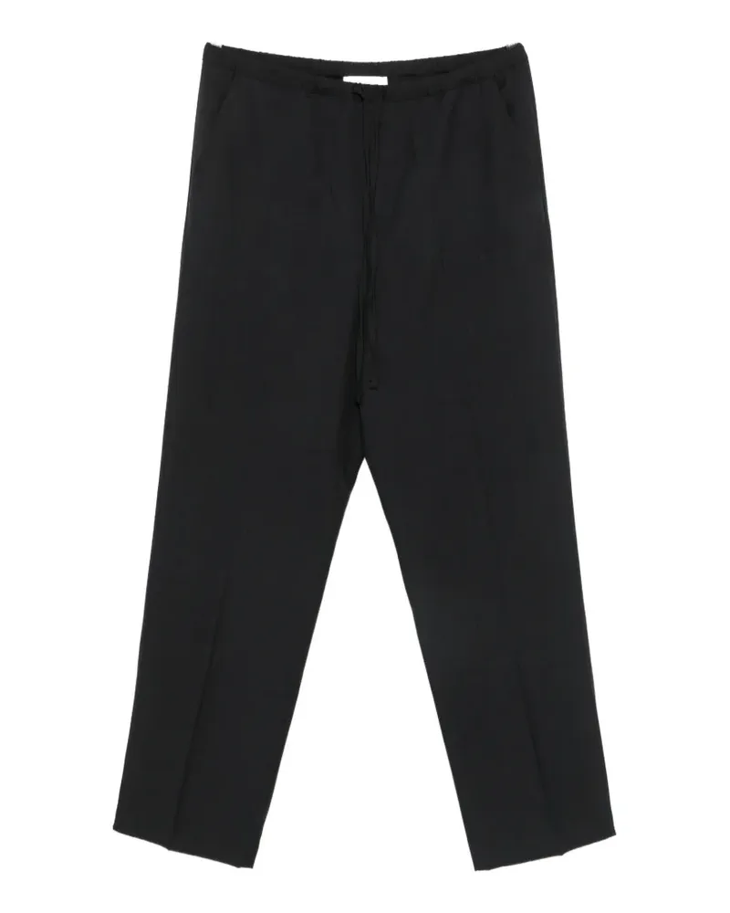 Second/Layer drawstring-waist pressed-crease trousers - Gelb Gelb