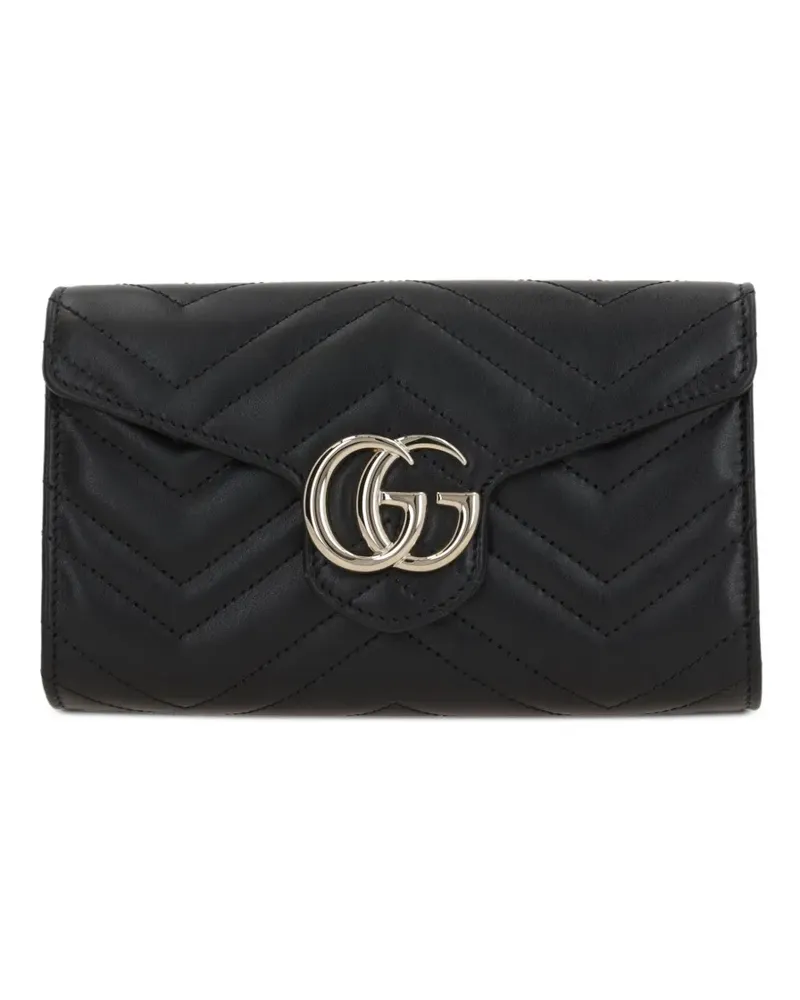 Gucci GG Marmont Mini-Tasche mit Kettenriemen - Schwarz Schwarz