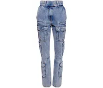 Bootcut-Jeans mit Taschen